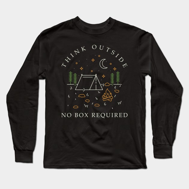 Think Outside Long Sleeve T-Shirt by xyz_studio